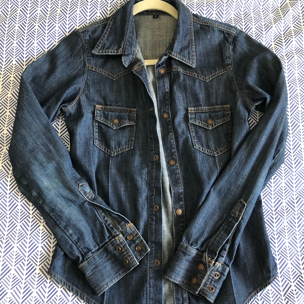 Denim shirt - Earl Jeans M, vintage. Never worn!